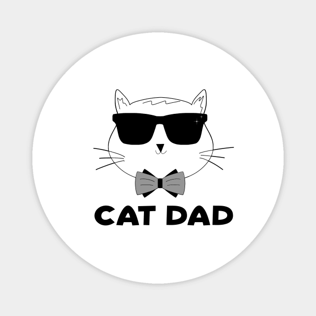 Father's Day Cat Daddy Best Cat Dad Ever Magnet by jordanfaulkner02